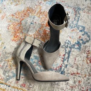 Tan Side Zip Pumps - Size 7.5 worn once!